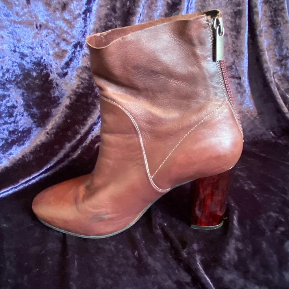 JO MERCER Brown Leather Boots Size 41 (Size 10 Aus) - Picture 7 of 15